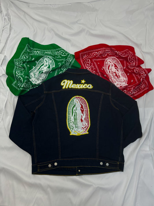 La Virgencita "Mexico" Denim Jacket