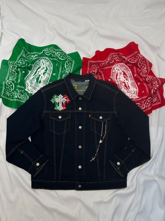 La Virgencita "Mexico" Denim Jacket