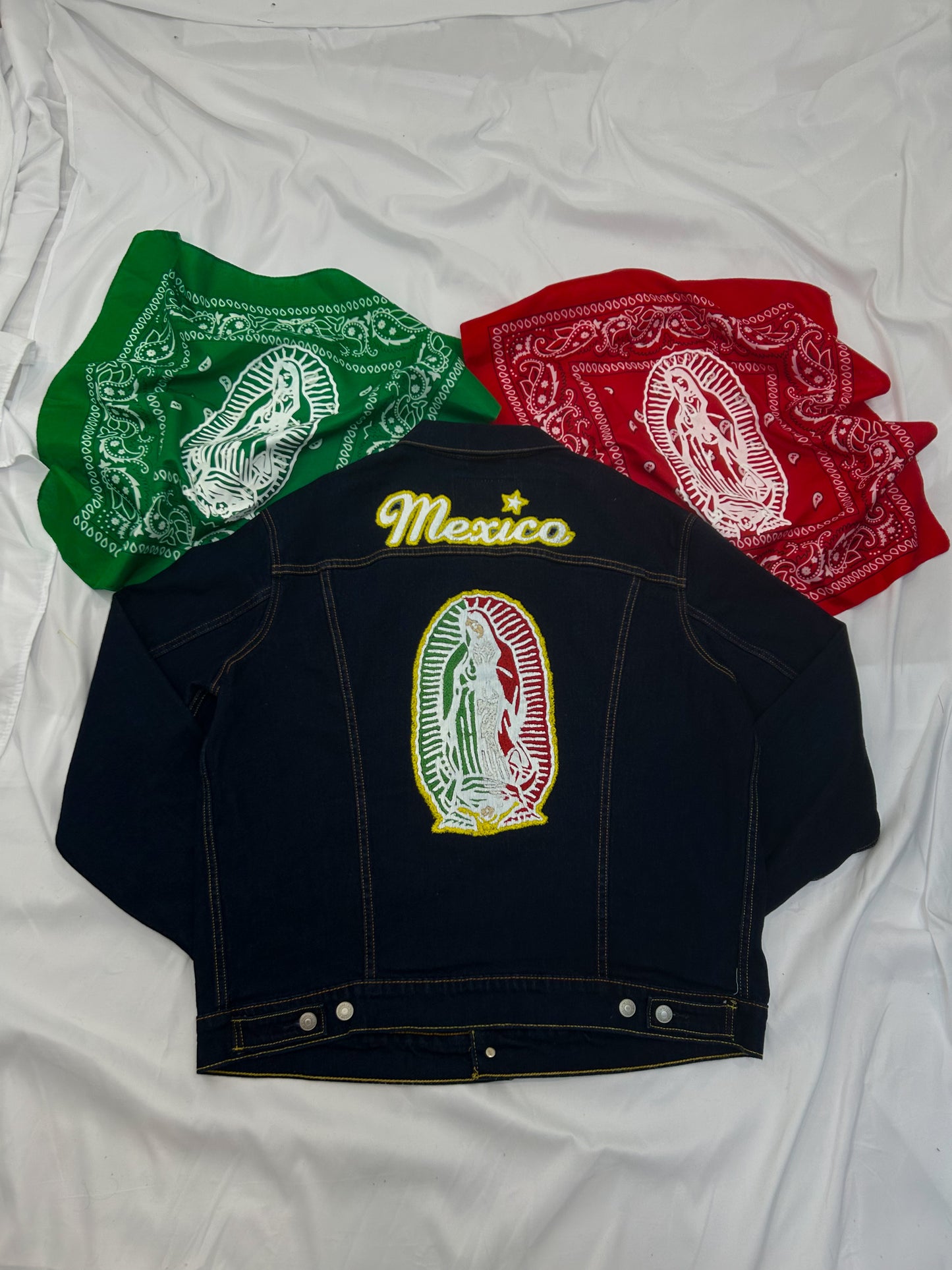 La Virgencita "Mexico" Denim Jacket